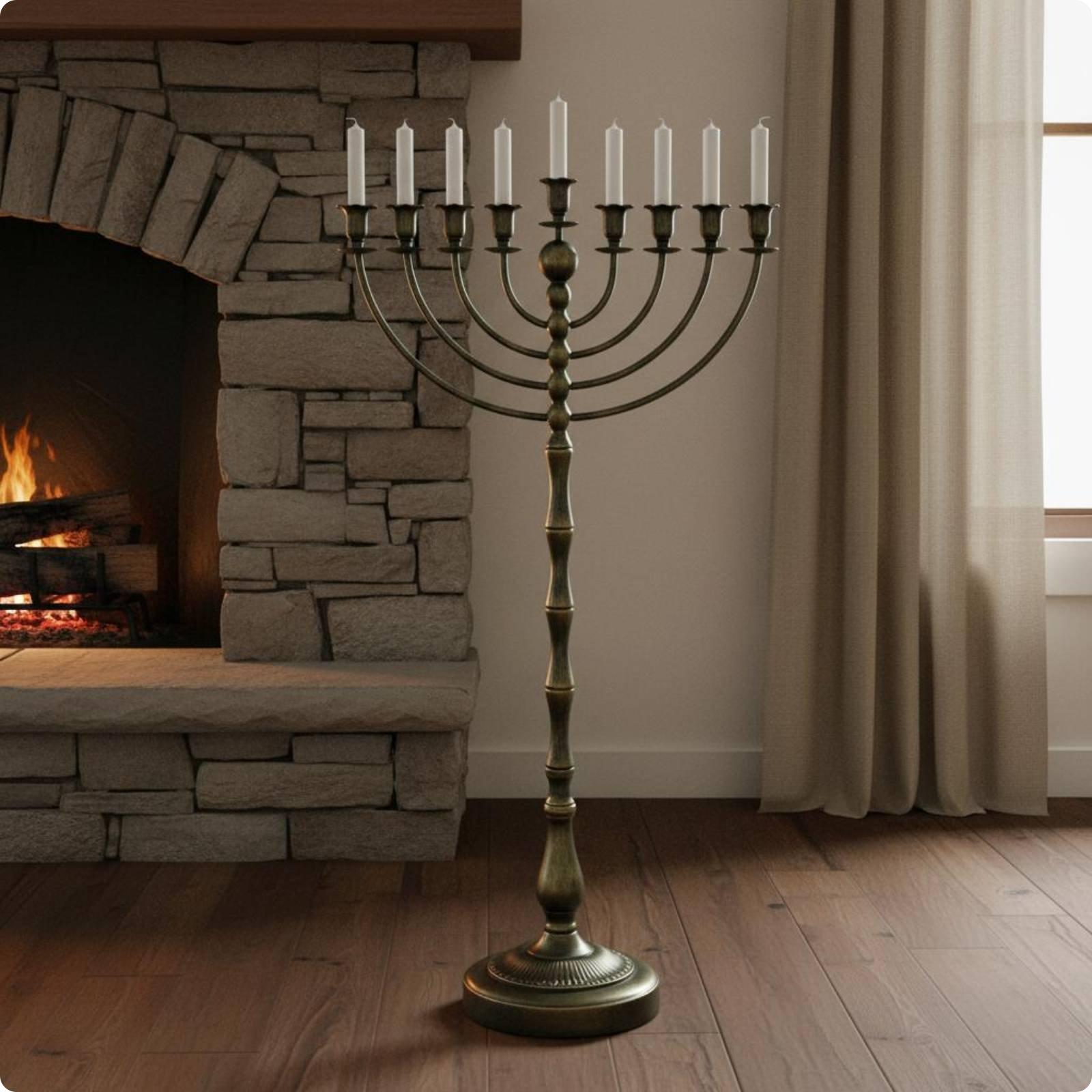 Antique Bronze Menorah Stand M - Home Decor recension och pris