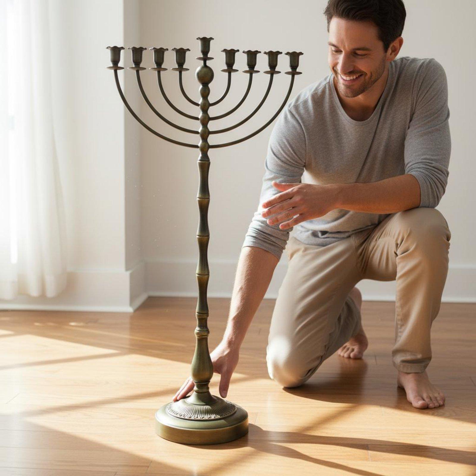 Antique Bronze Menorah Stand M - Home Decor recension och pris