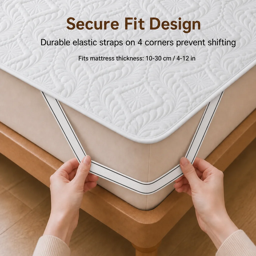 1pc Multi-Color Four-Corner El - Waterproof Mattress Protector Breathable recension och pris