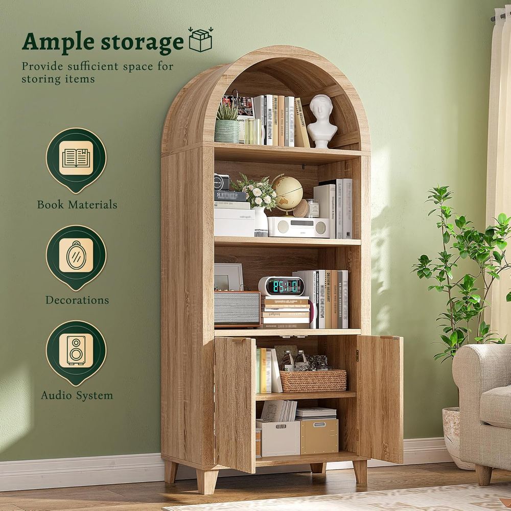 Arched Cabinet, 5-Tier Storage - Lighting recension och pris